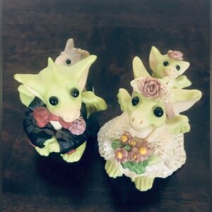 Pocket Dragons Dragon Bride Groom Figurines Set